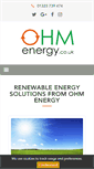 Mobile Screenshot of ohmenergy.co.uk