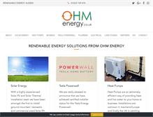 Tablet Screenshot of ohmenergy.co.uk